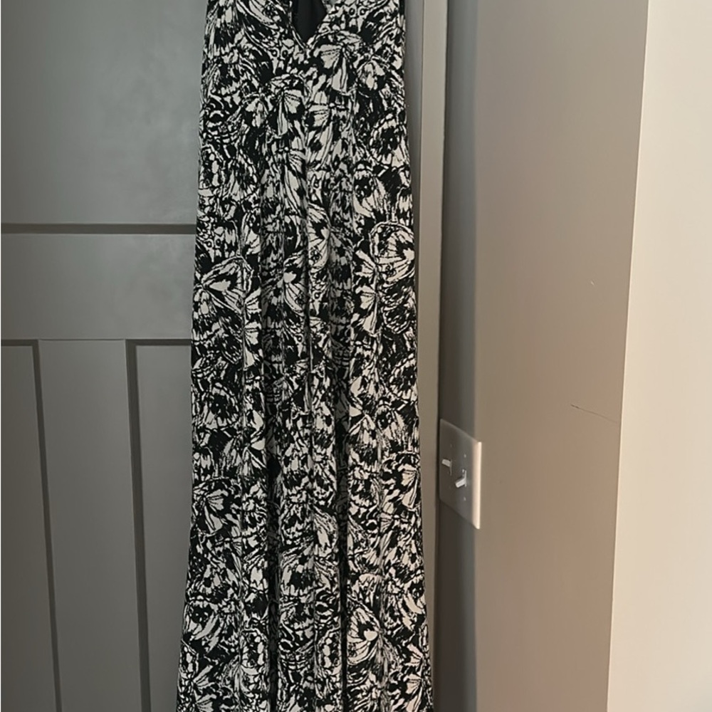 ANGL Black and White Maxi Dress
